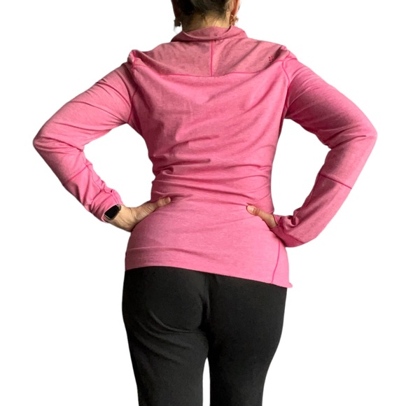 Puma Women's Pink Athletic Track Pullover Top with Thumb holes, Size Medium - Picture 7 of 16